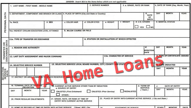 DD214 for VA Home Loans